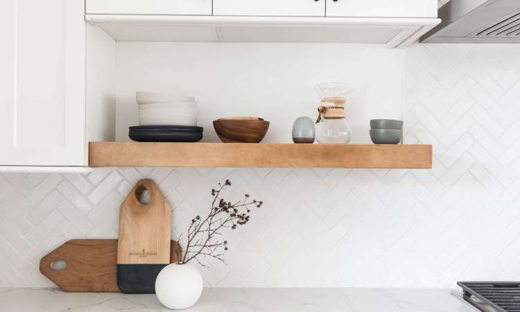Beautiful Shelving Half Wall