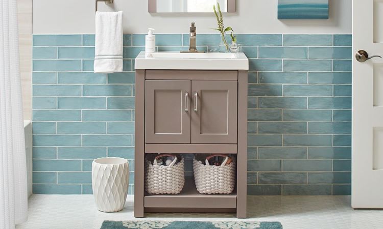 Hyper-Minimalism Bathroom Shelf Ideas