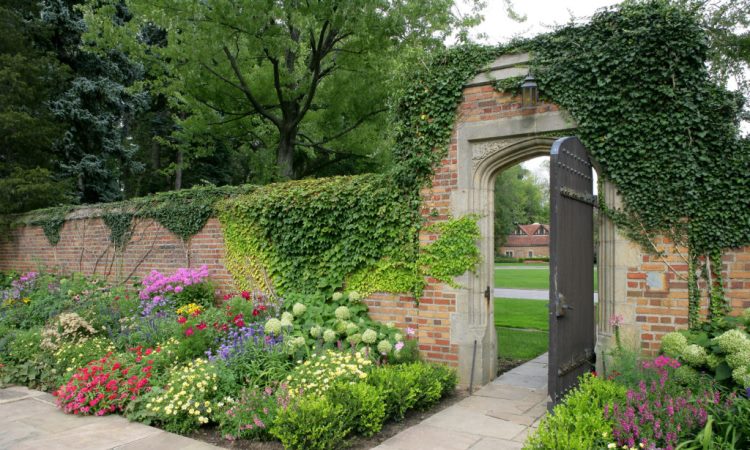 brick garden fence