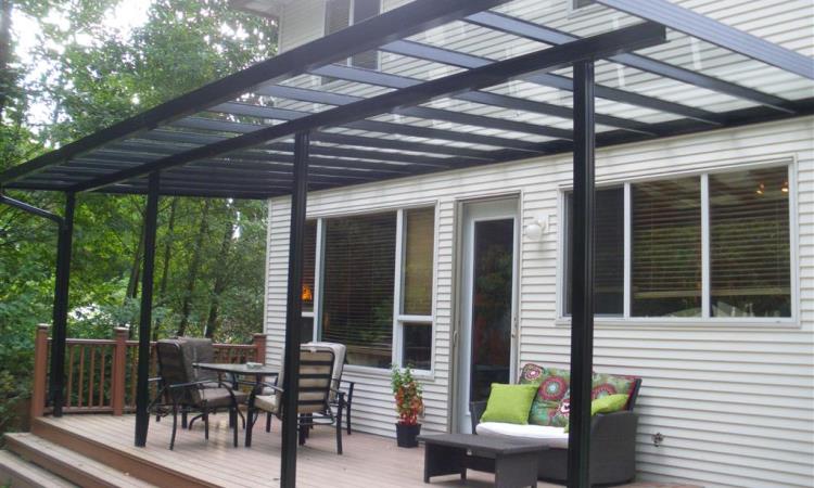glass and Metal Patio Cover Designs